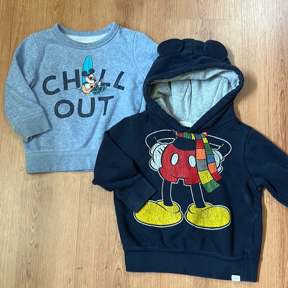 GAP x Disney Mickey Mouse sweaters size 2T